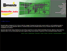 Tablet Screenshot of bomaniteindia.com